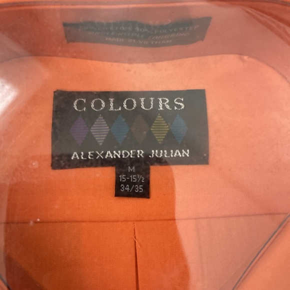 NWT COLOURS BY ALEXANDER JULIAN MENS DRESS TOP. - Picture 2 of 3